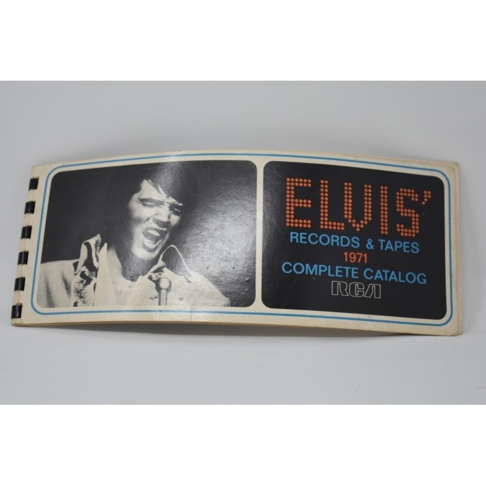 Vintage 1971 Elvis Presley RCA Records & Tapes Complete Catalog booklet.